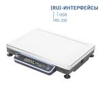 Весы Масса-К МК-6.2 А21(RU)-2, настольные, аккумулятор, RS-232, USB, без стойки